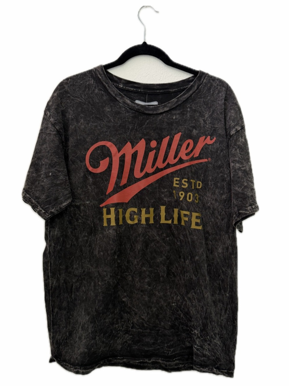 MILLER HIGH LIFT UNISEX M BEER ESTSD 1903 BREWERIANA GRAPHIC SHORT SLEEVE NWOT